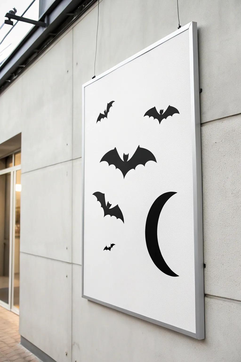 Understated fright poster for a sleek Halloween style.