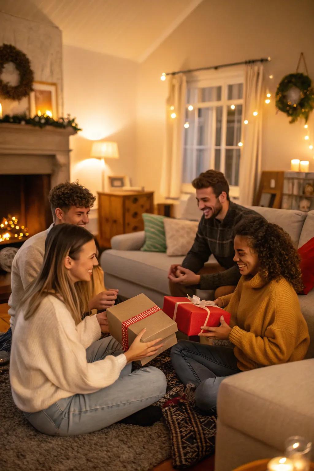 Create joy and excitement with a secret gift swap.