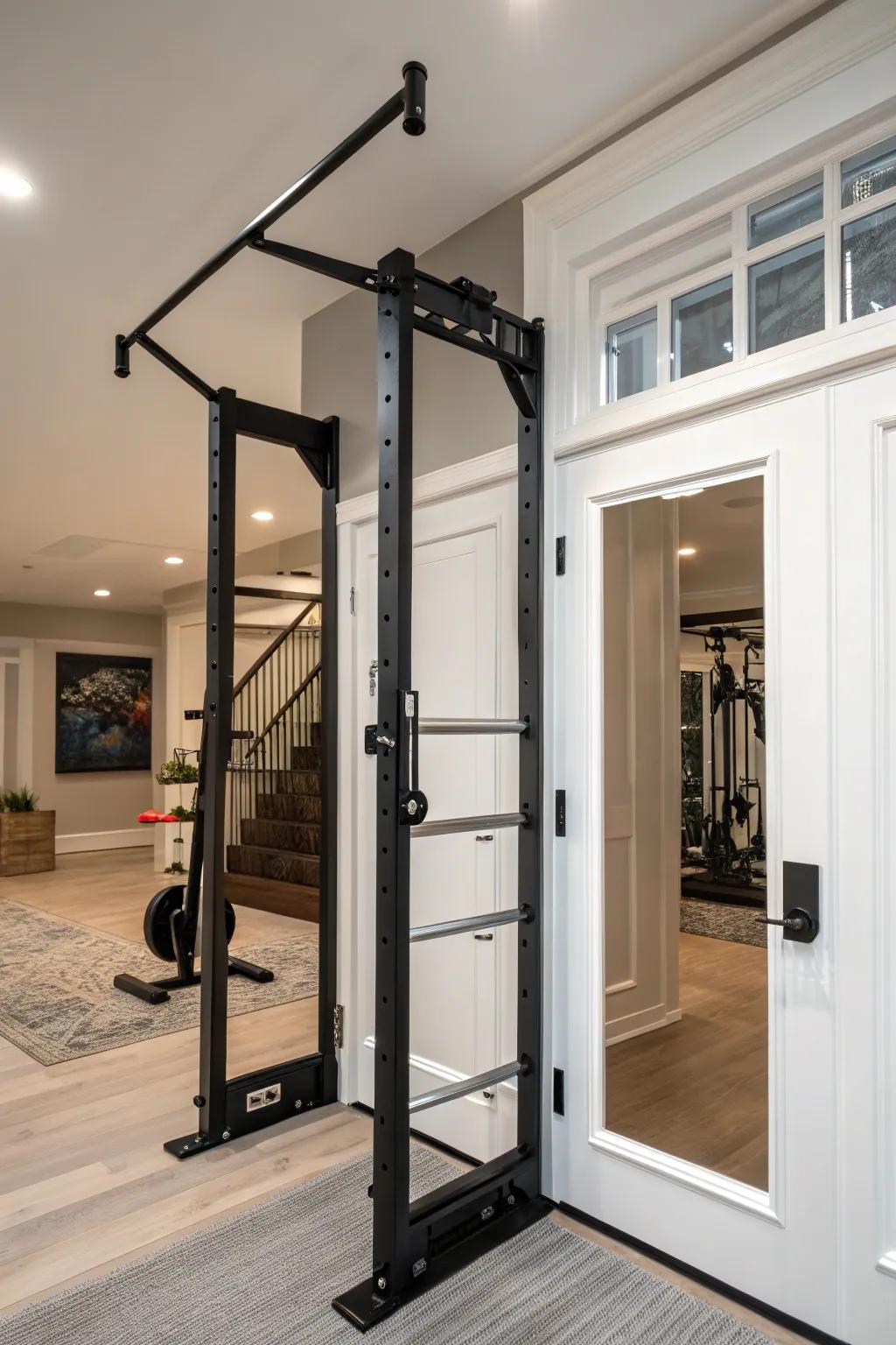 Pull-up bar: Simple, effective strength training.