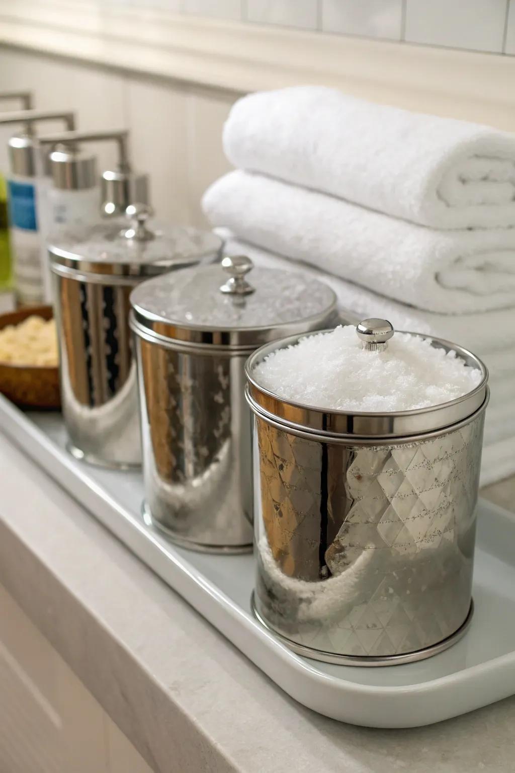 Modern and durable magnesium flake storage in metal tins