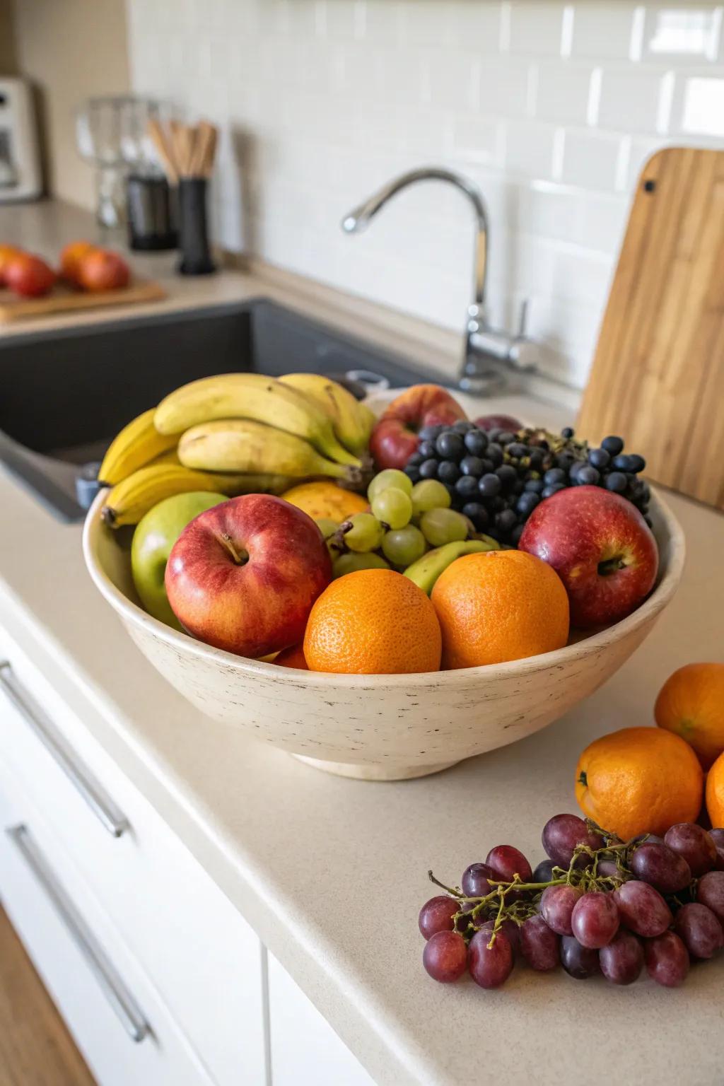 New fruit adding color and vitality.