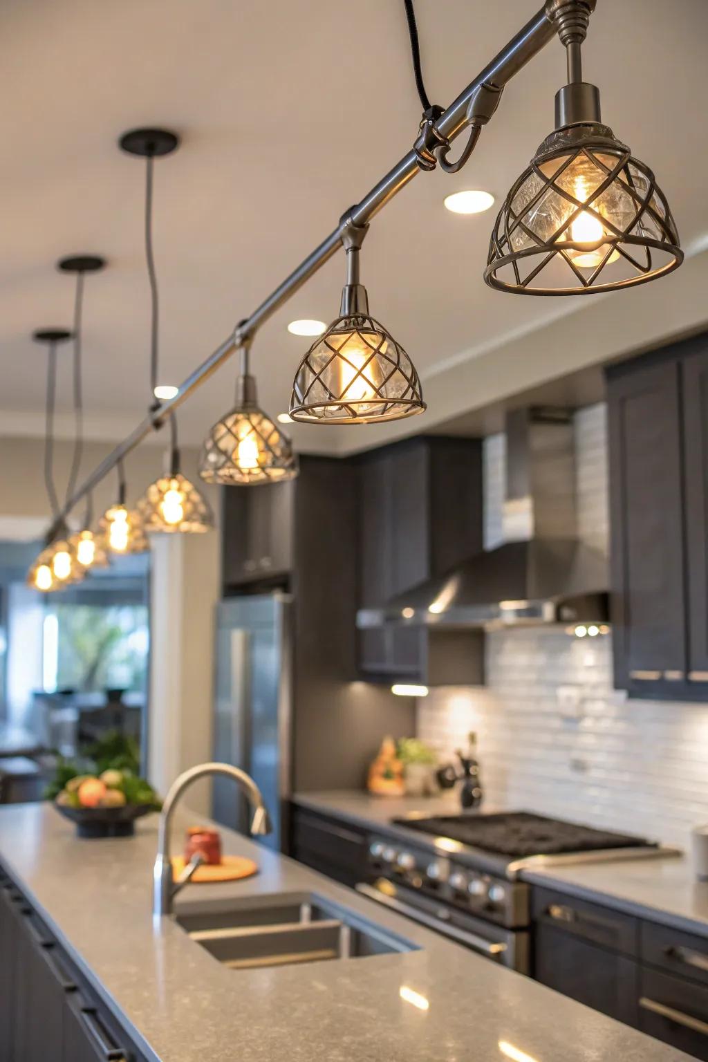 Explore novel lighting setups using adaptable rails.
