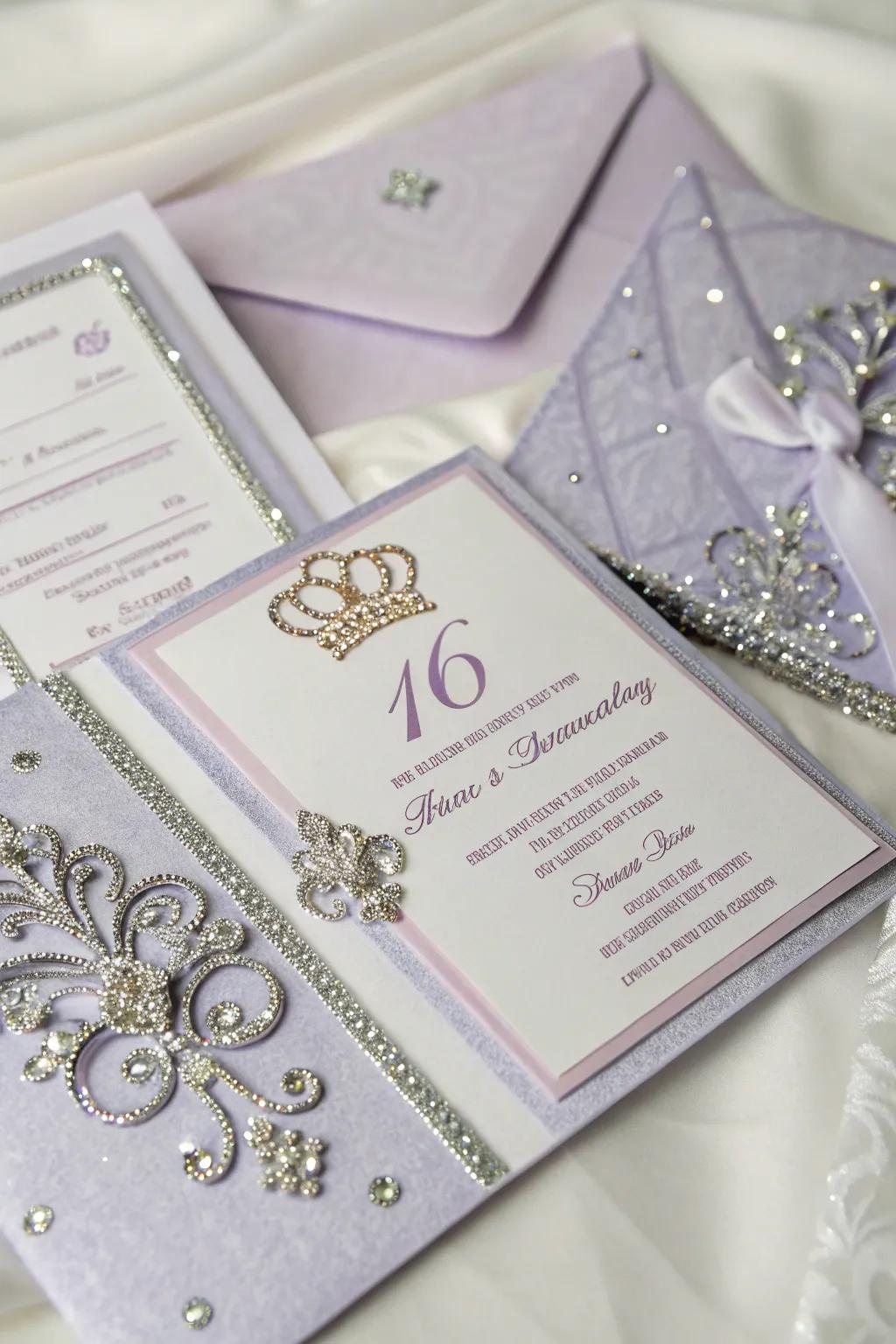 Invites that set the stage for an elegant and unforgettable celebration.