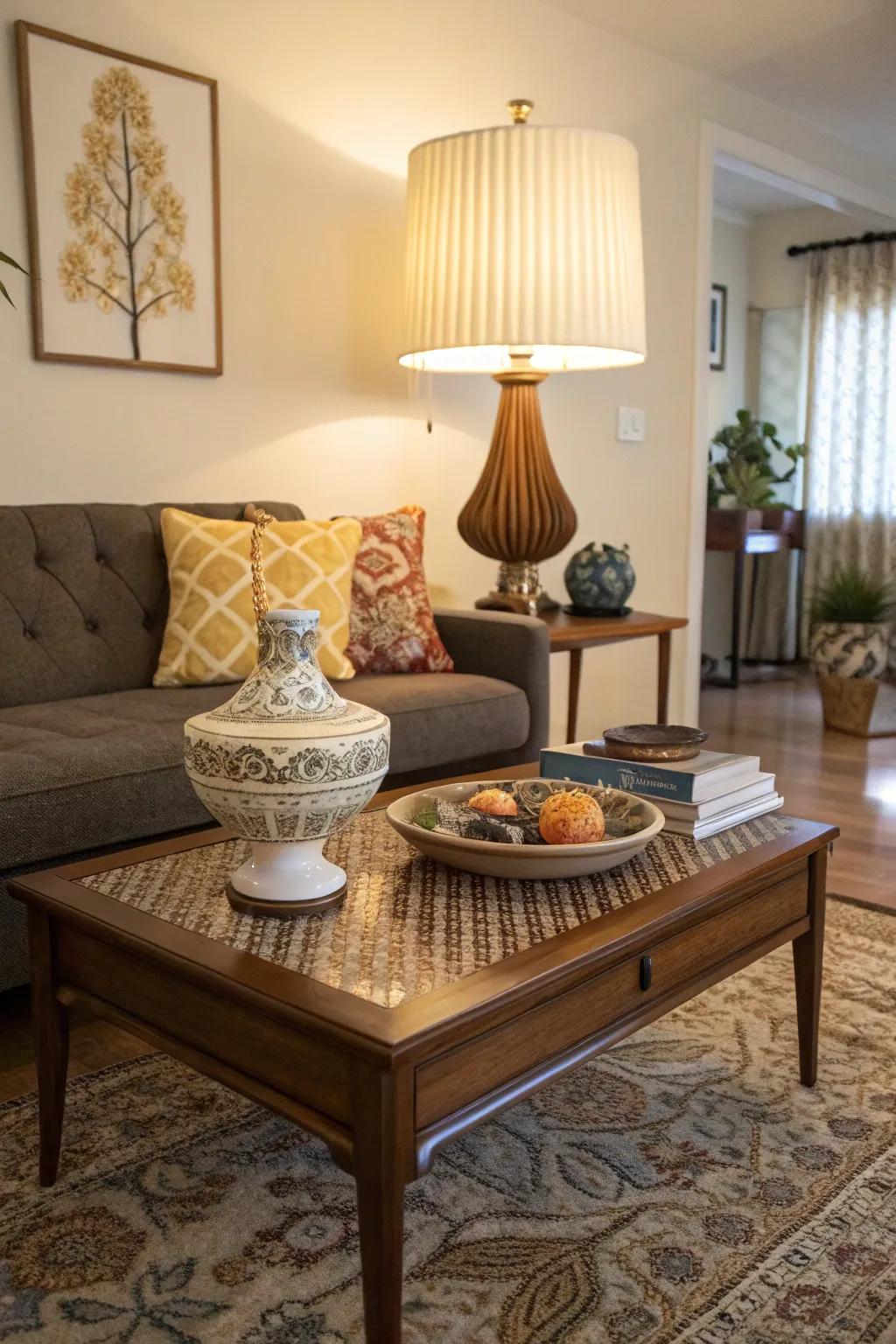 Classic finds can infuse character and charm into your living room setting.