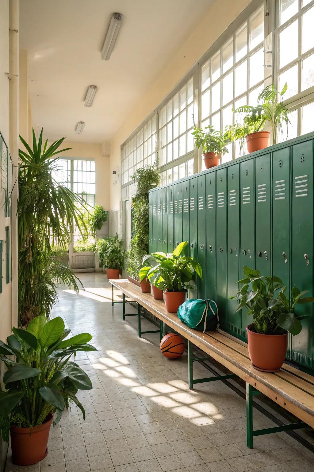 Integrating verdure for a fresh, vibrant visage.