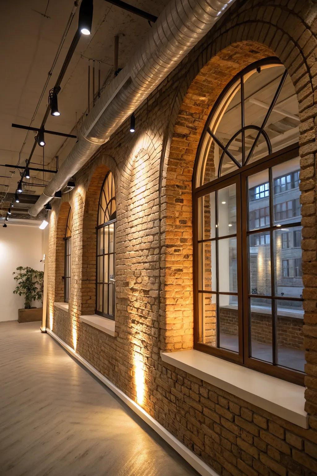 Architectural features that bring depth and charm to a loft setting.