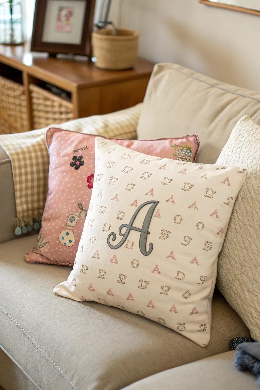Memory cushions provide a comforting memento of cherished times.