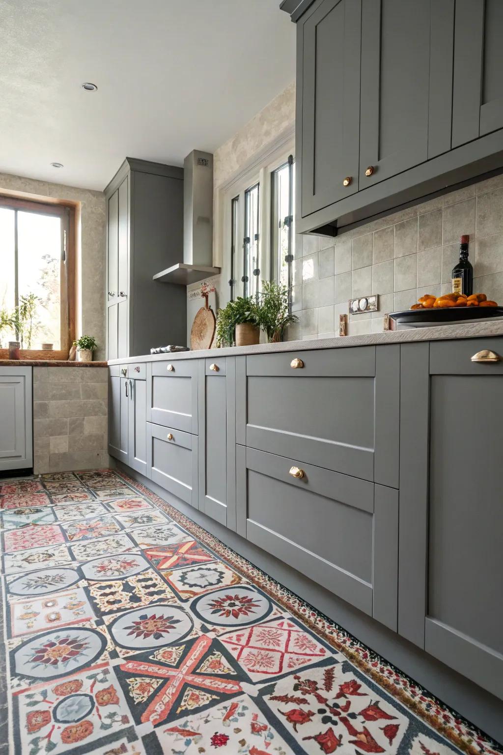 Create a statement with striking flooring.