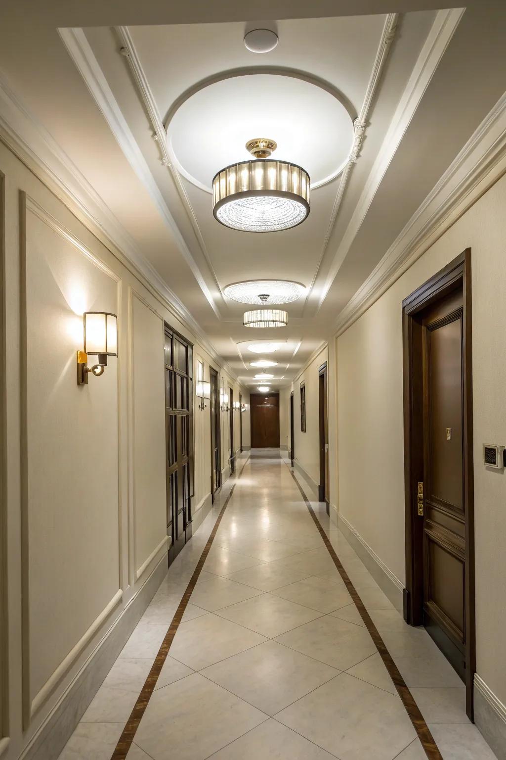 Close mounts are great for low-ceilinged hallways.