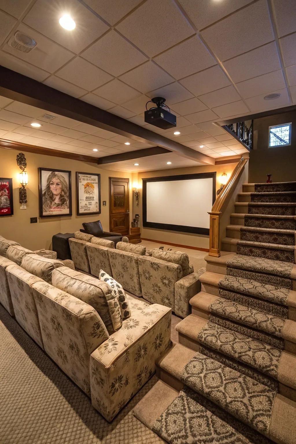 Tiered seating guarantees a great view for everyone.