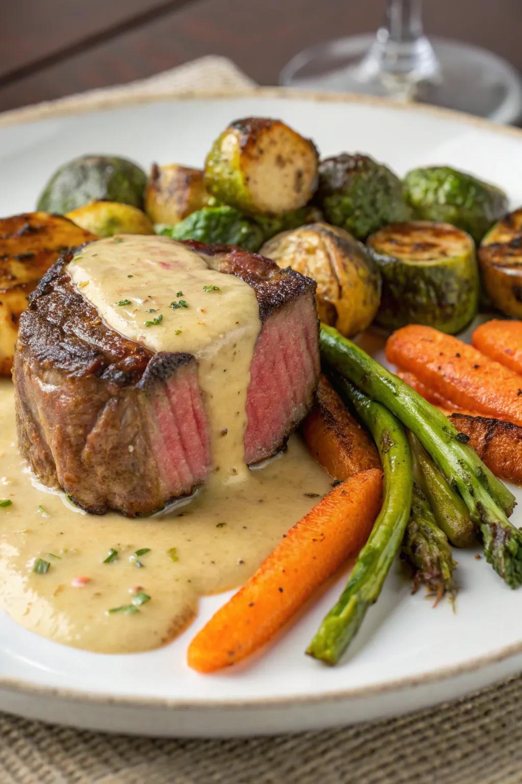 Superb steak provides a timeless, elegant dinner.
