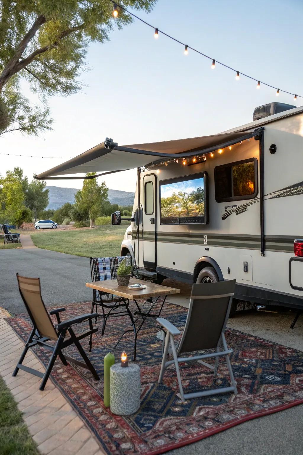 An RV TV mount brings entertainment on the go.