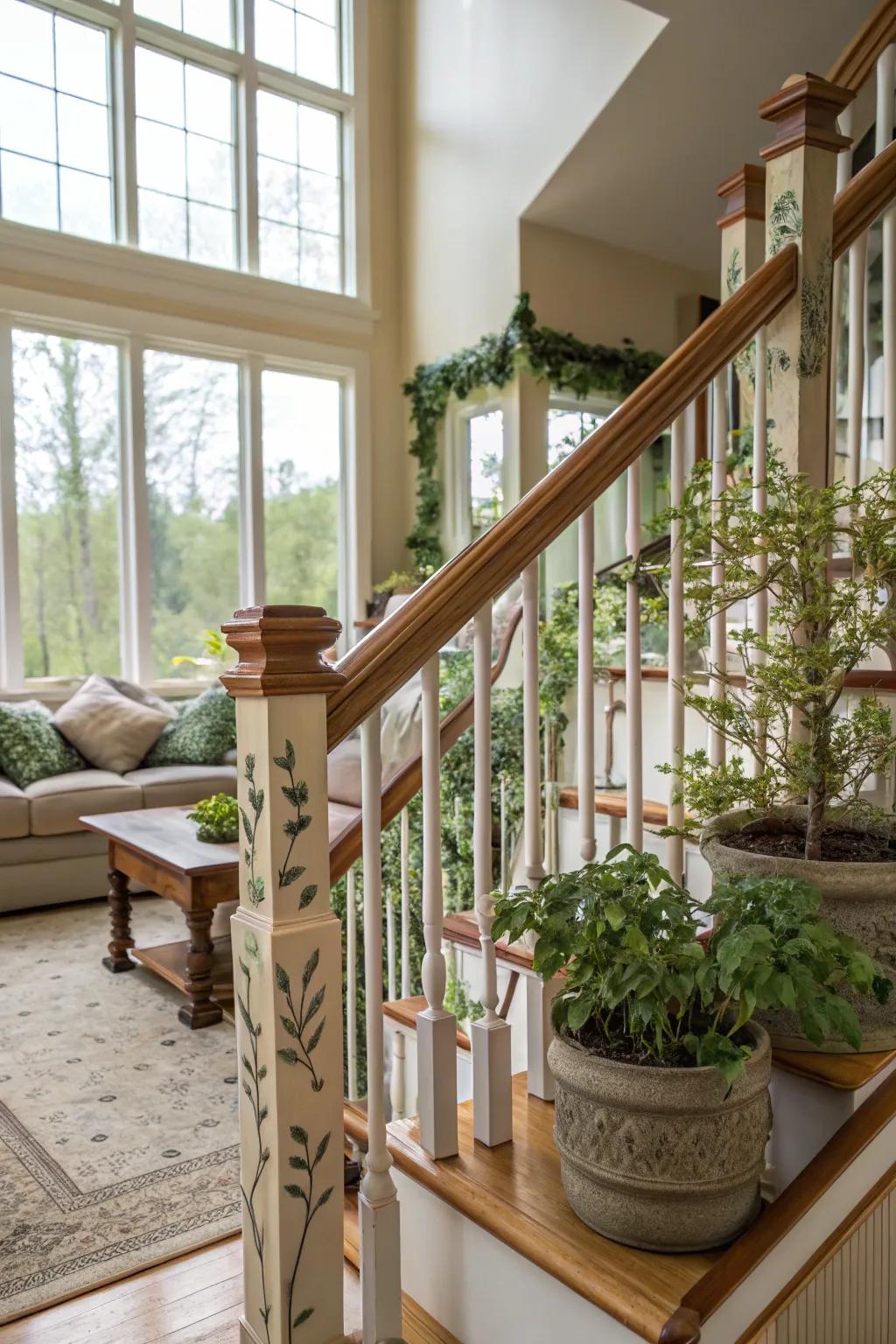 Nature-inspired tones convey a hint of tranquility indoors.