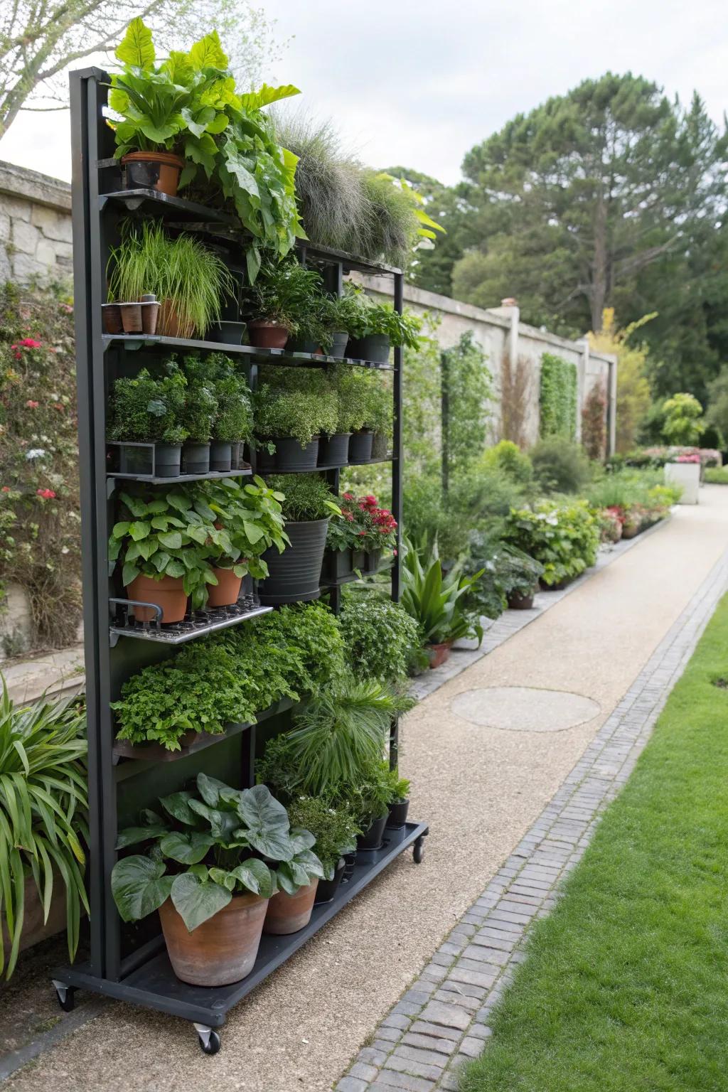 Mobile botanical barriers provide adaptable and verdant privacy solutions.