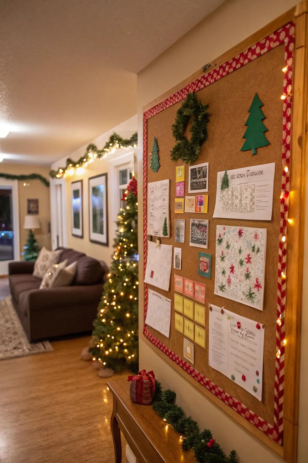 A festive board honoring seasonal and holiday themes.