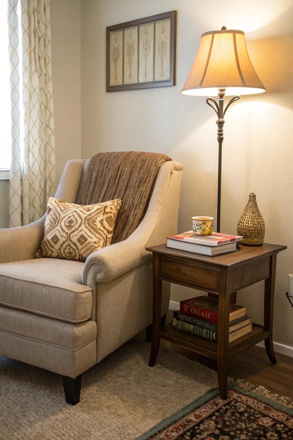 Transform corners into inviting reading nooks.