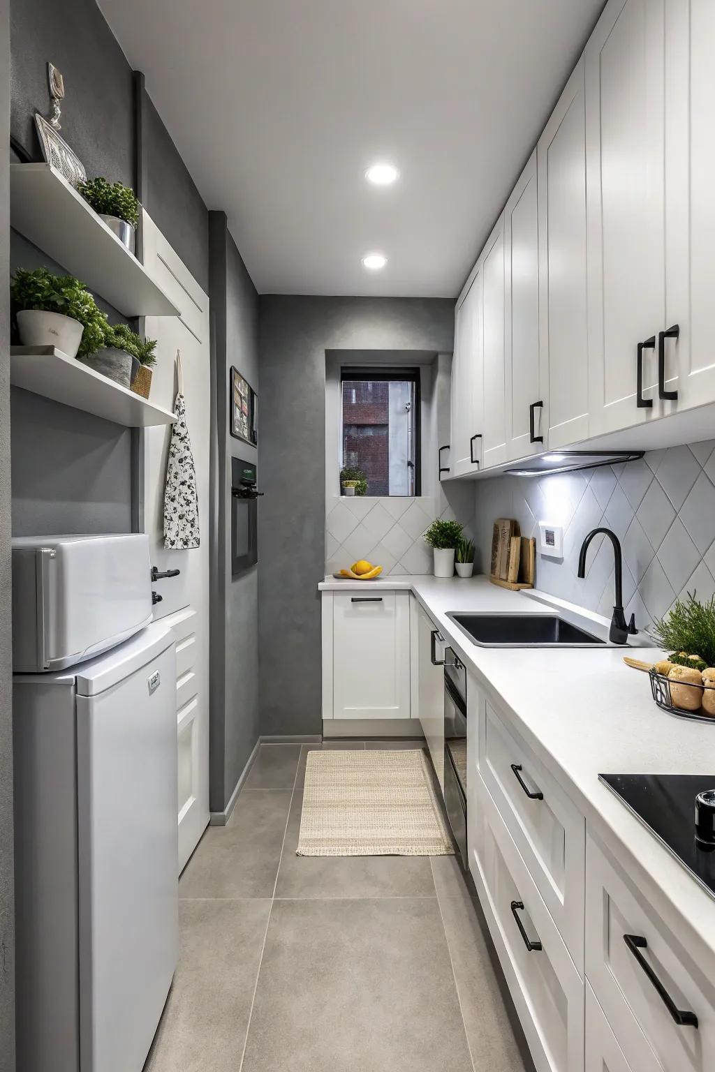 Monochrome schemes evoke harmony and simplicity.