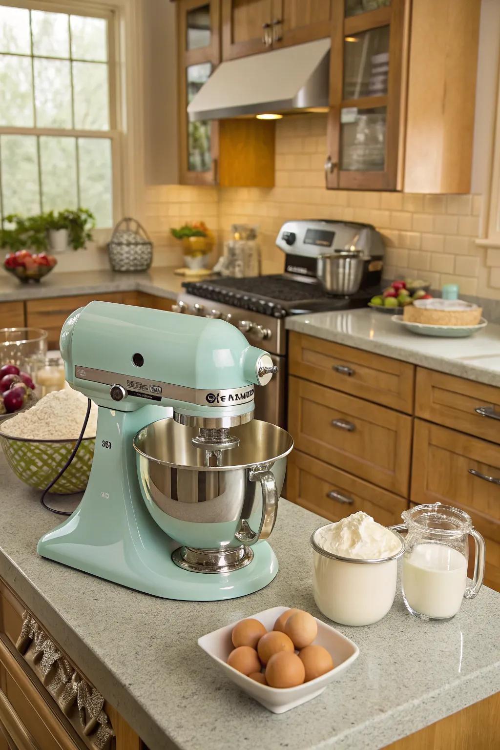 Harmonious colors: A mixer that enhances your kitchen's feel