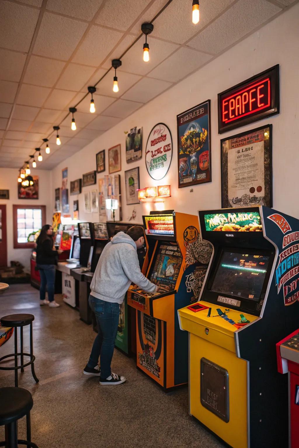 Retro elements impart nostalgic vibes.