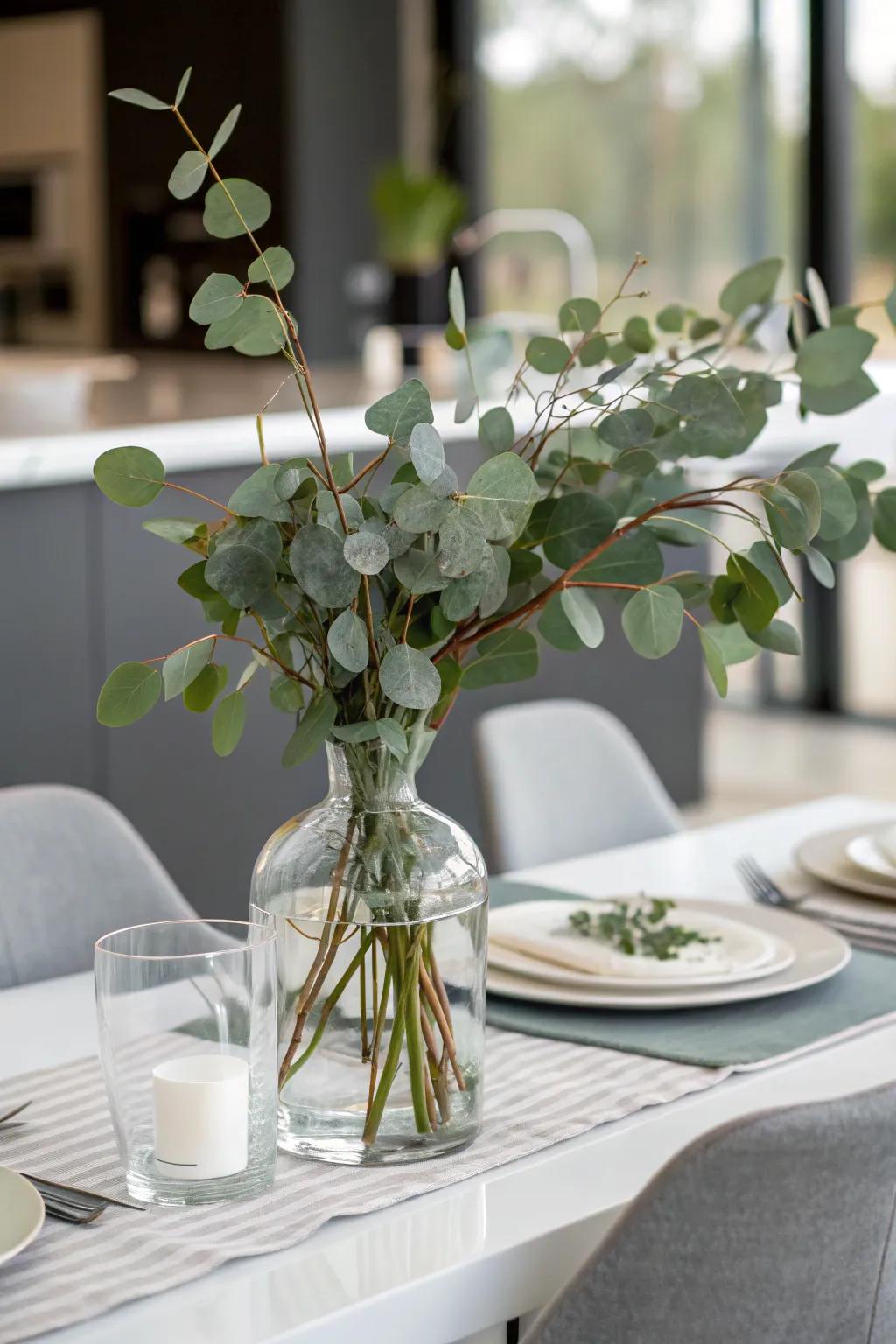 The fresh elegance of minimalist greenery.