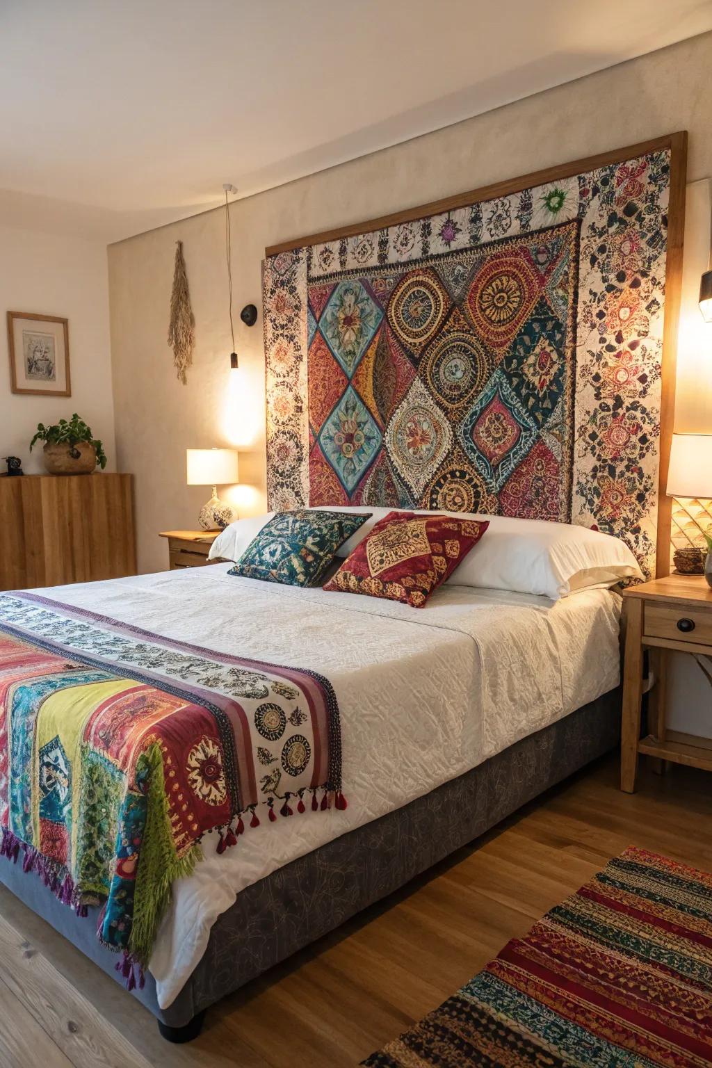 Draped fabrics introduce a bohemian essence, turning your personal nook into a cozy, eclectic haven.