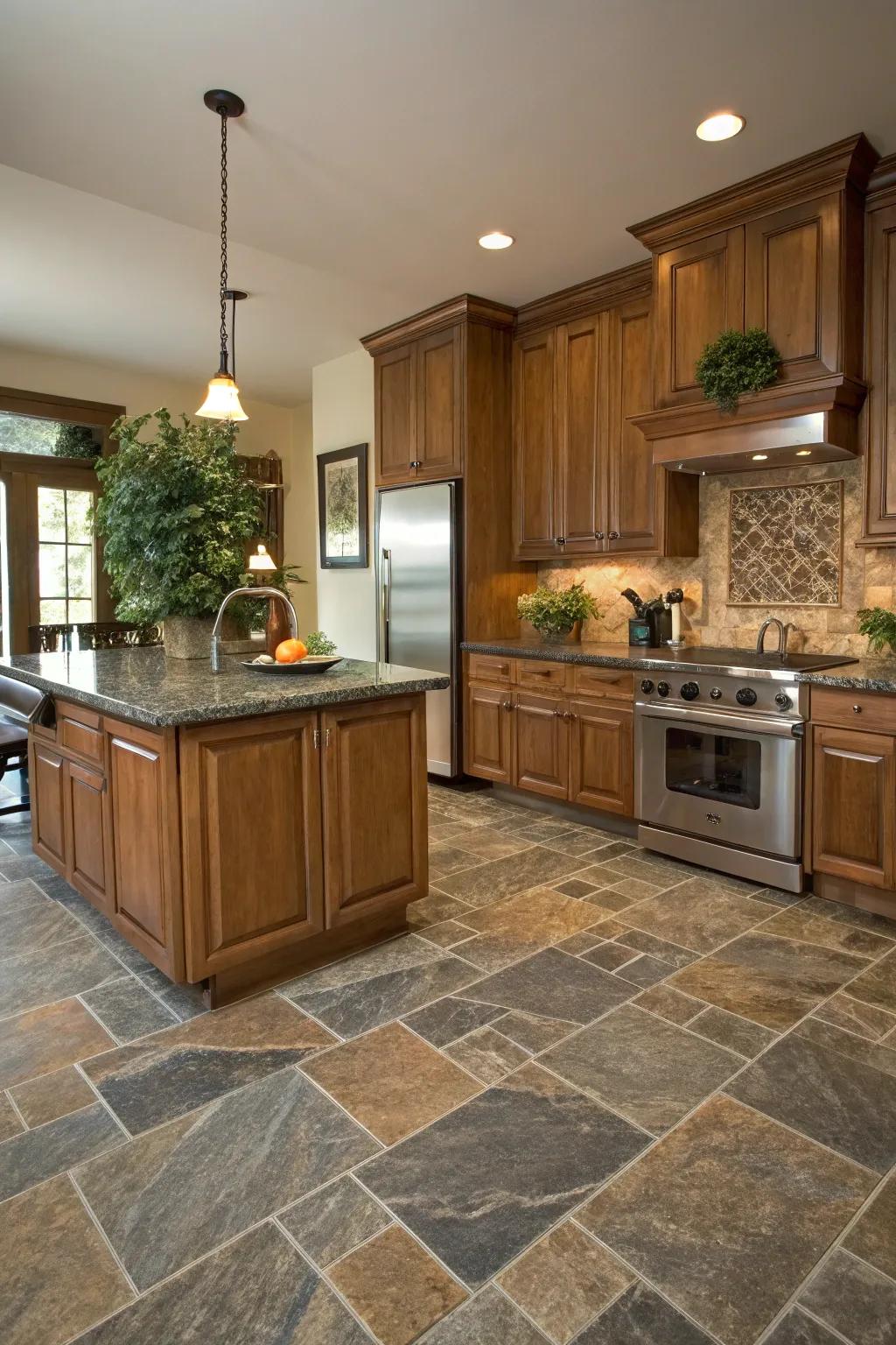 With low-maintenance vinyl, you can enjoy the beauty of stone.