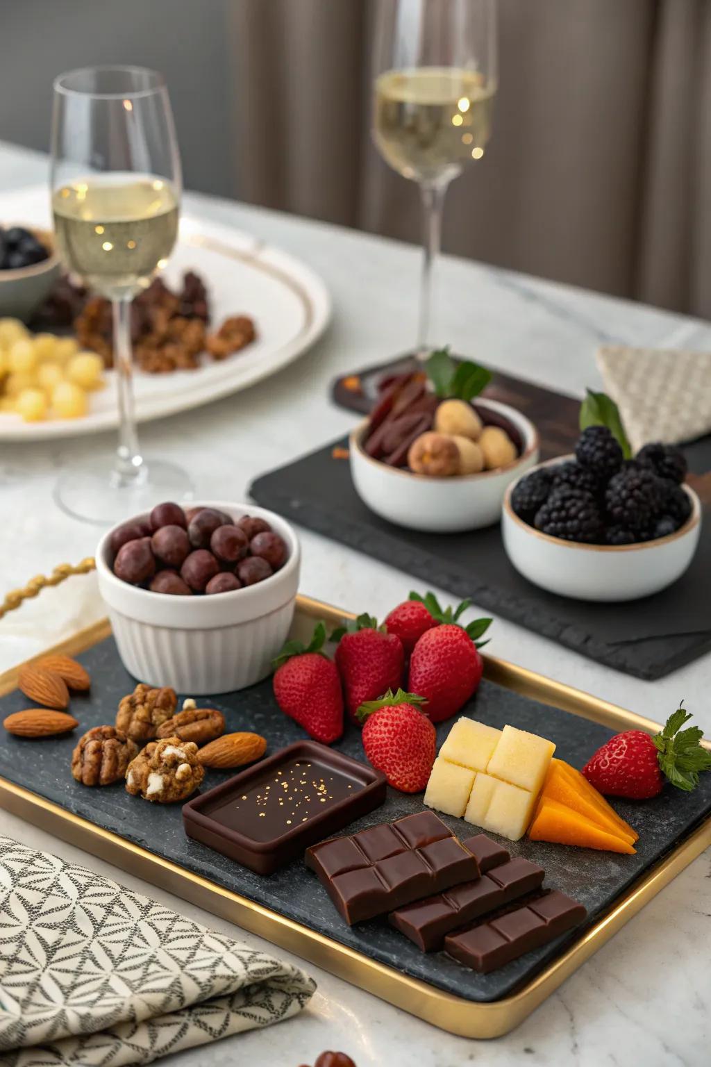Indulge in a pleasant cocoa tasting engagement.