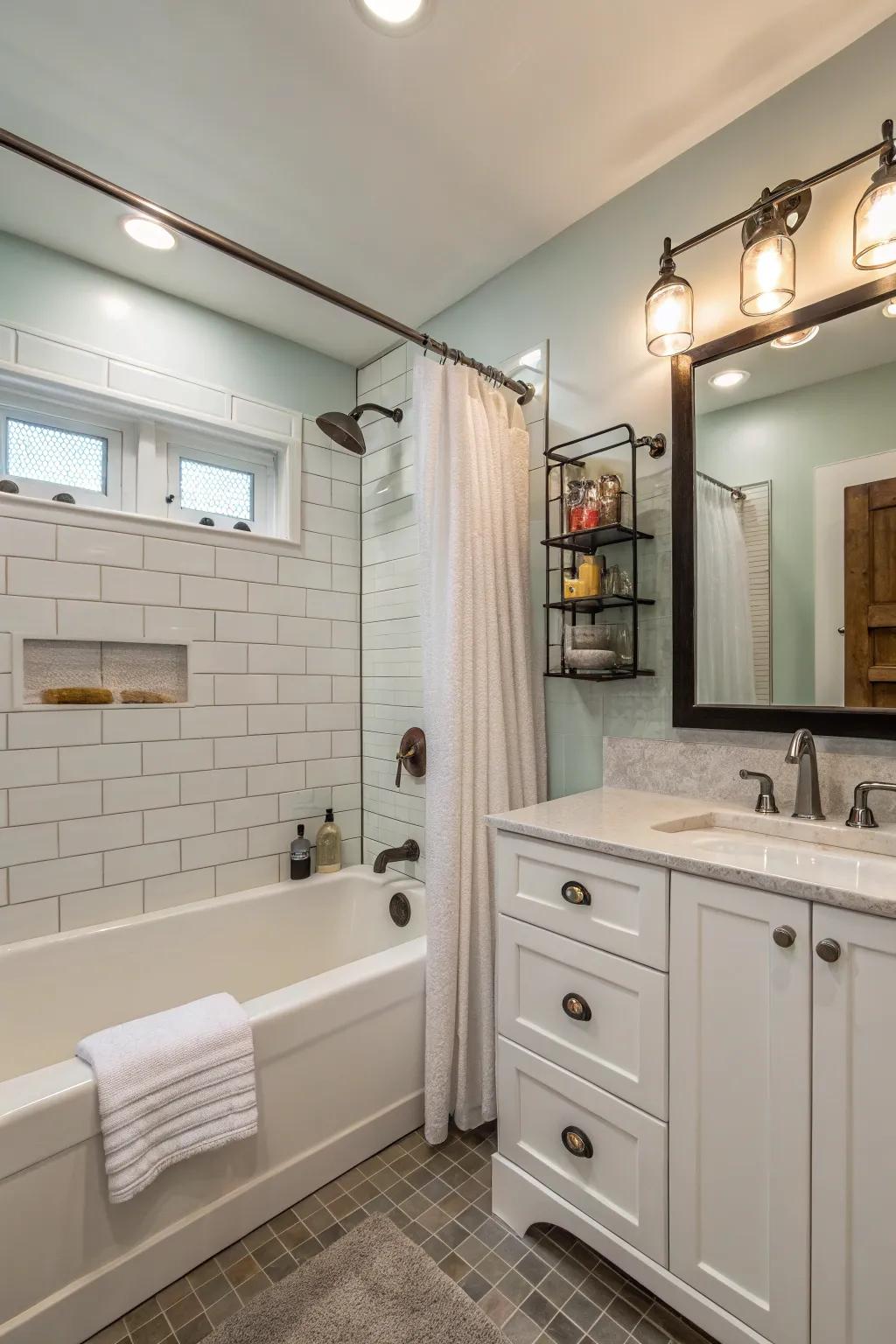 Multi-purpose components improve utility without sacrificing space.