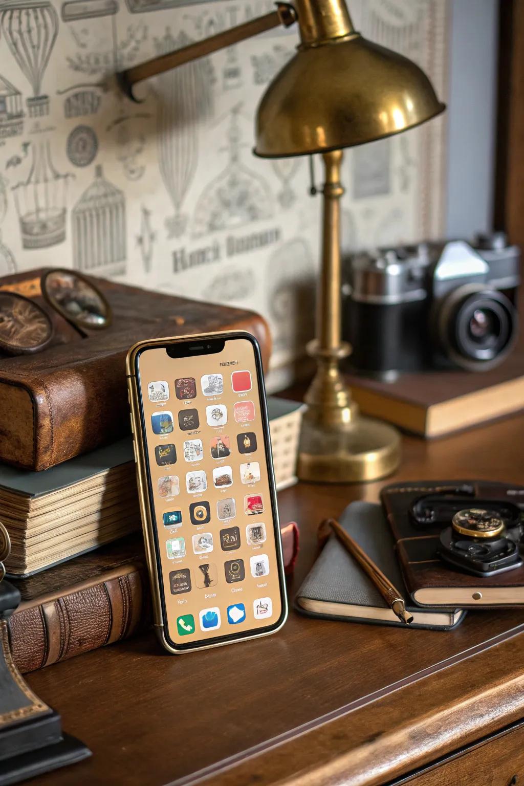 Vintage styles deepen and give a narrative to your mobile interface.