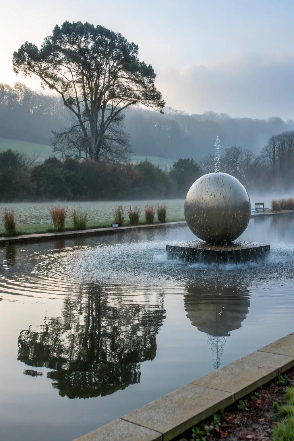 A drifting orb cascade infuses an air of intrigue and elegance.