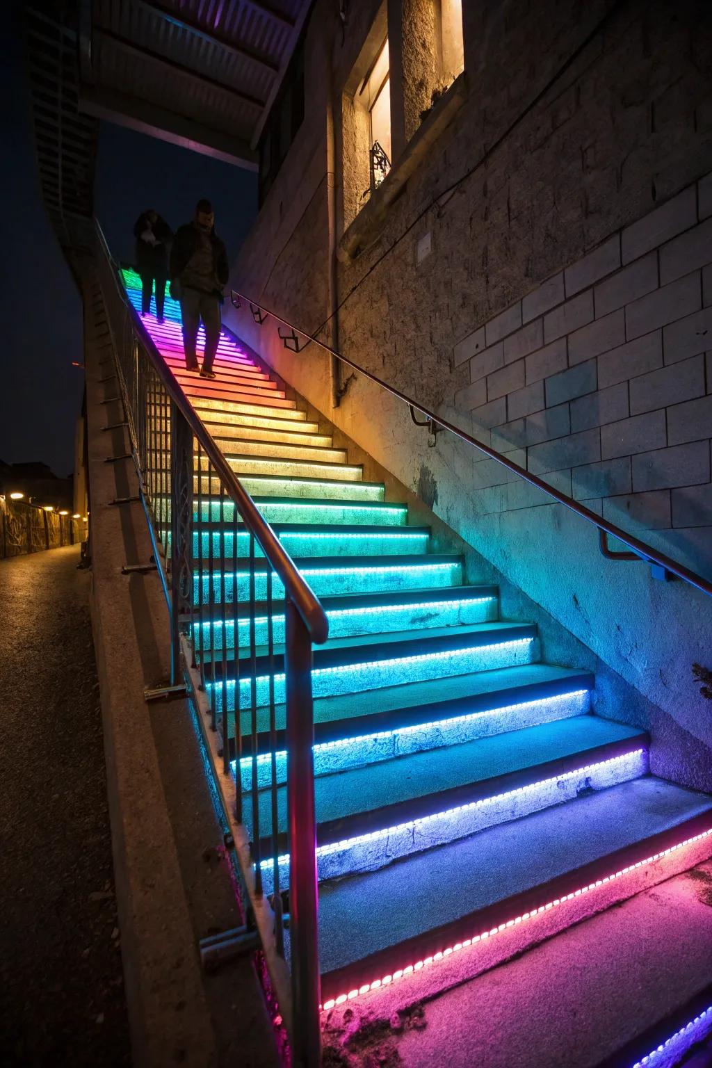 Customize your space with multi-colored LEDs.