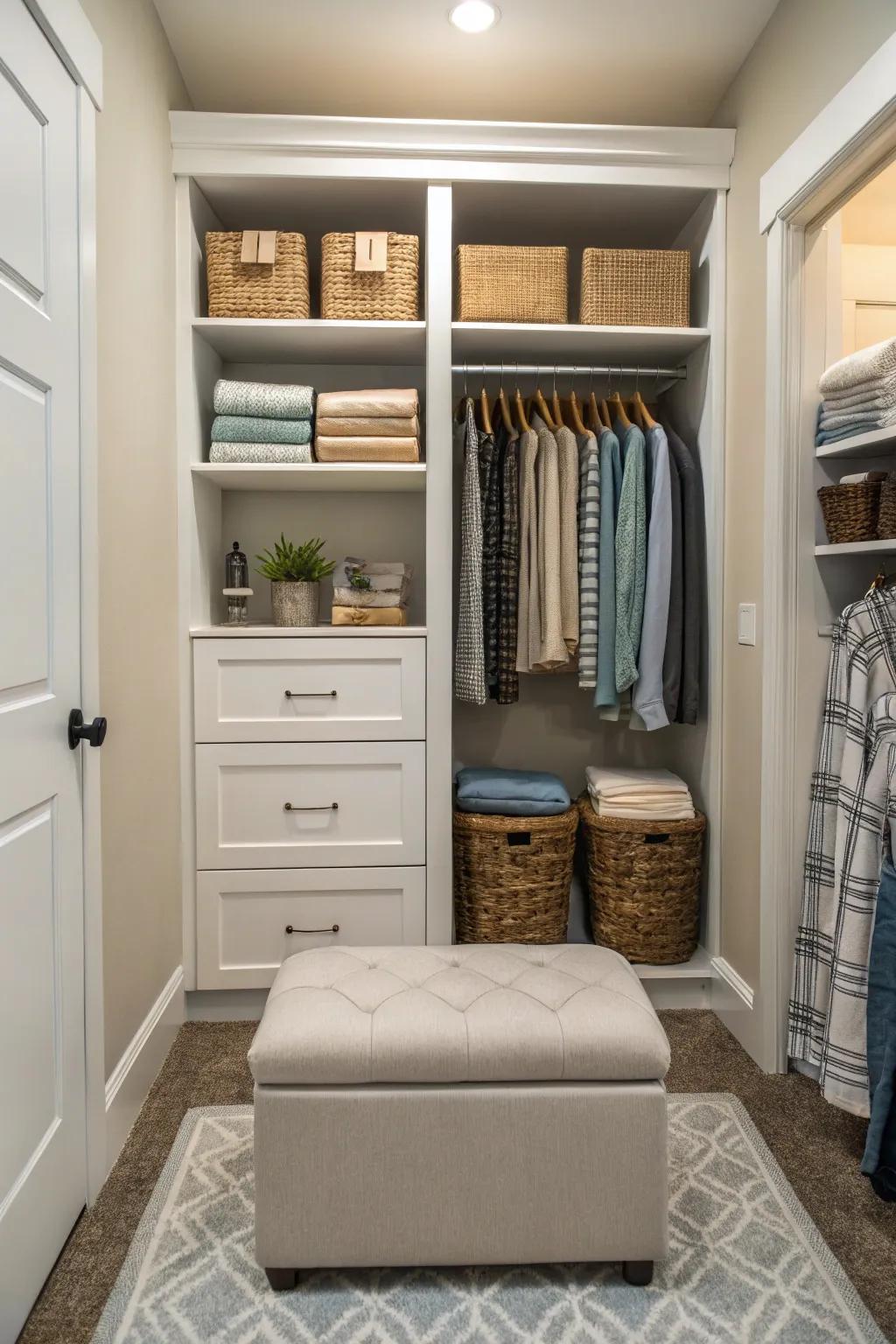 Furniture that does more than one thing adds versatility.