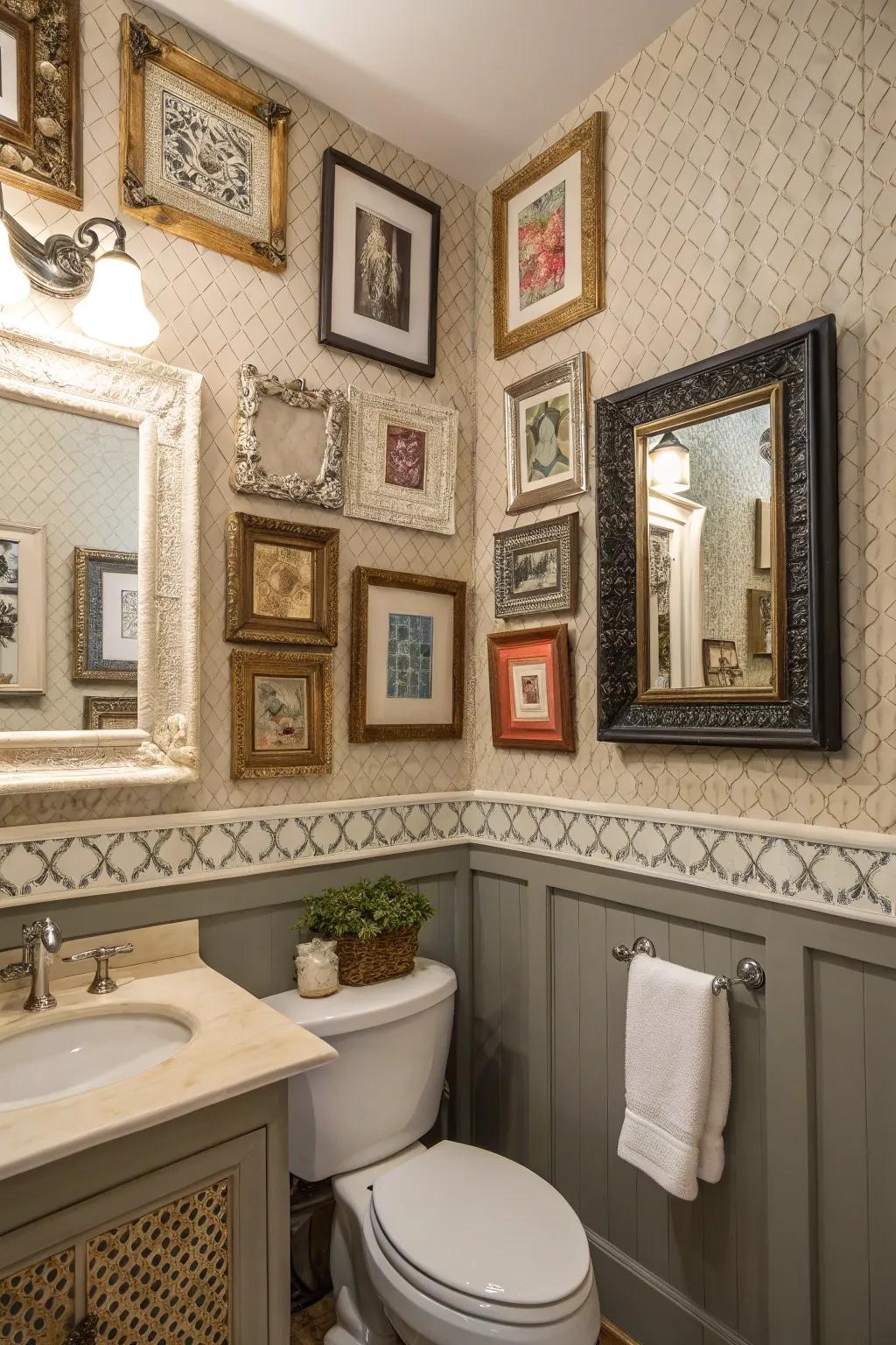 Eclectic trim mixes create a vibrant and playful look.