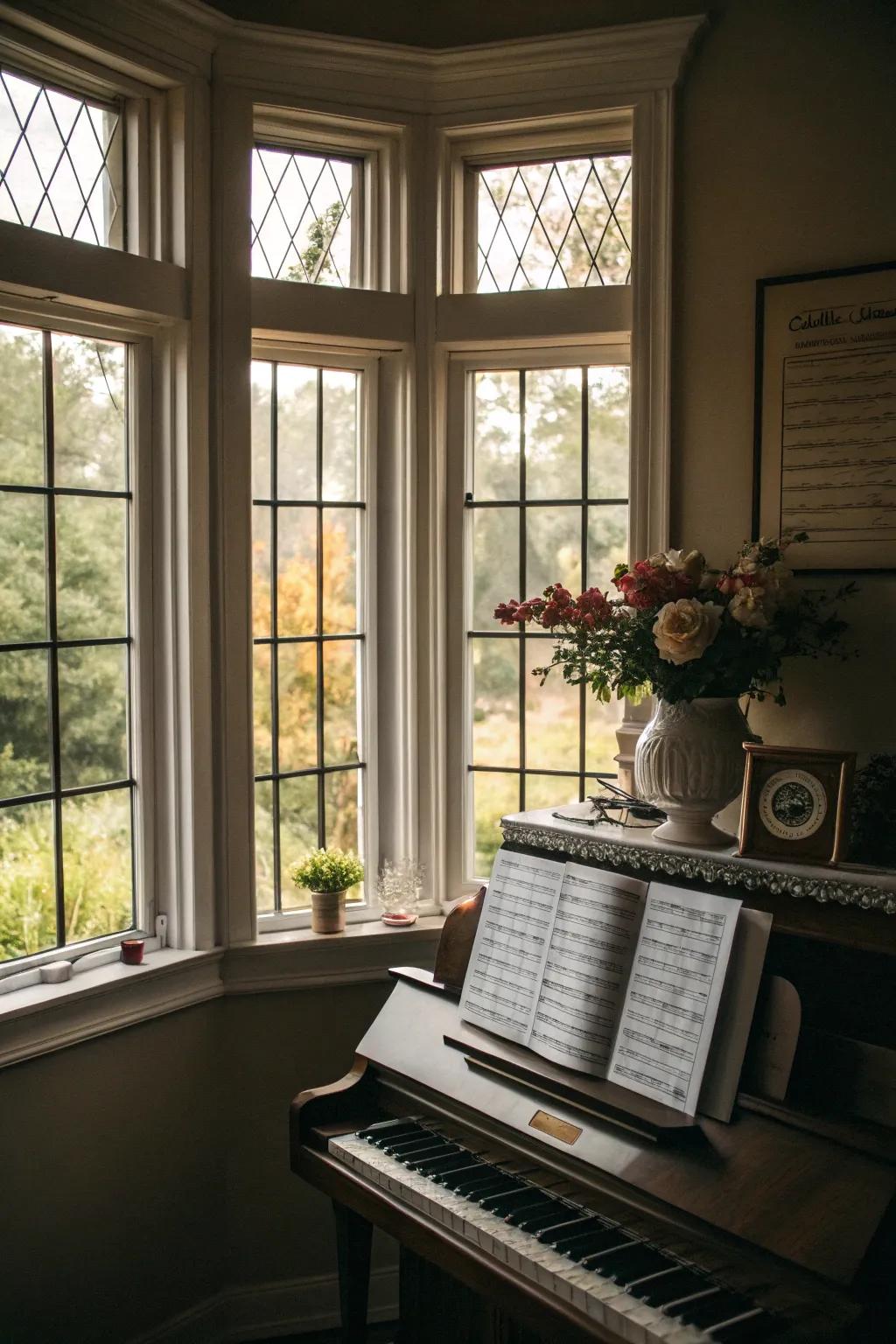 A musical space infuses ingenuity and joy into your dwelling.