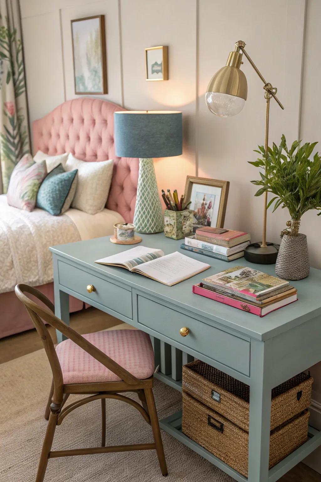 Make sure your desk matches the style of your bedroom.