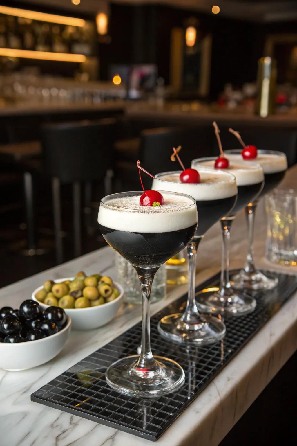 Themed nectars featuring stylish garnishes elevate your celebration.