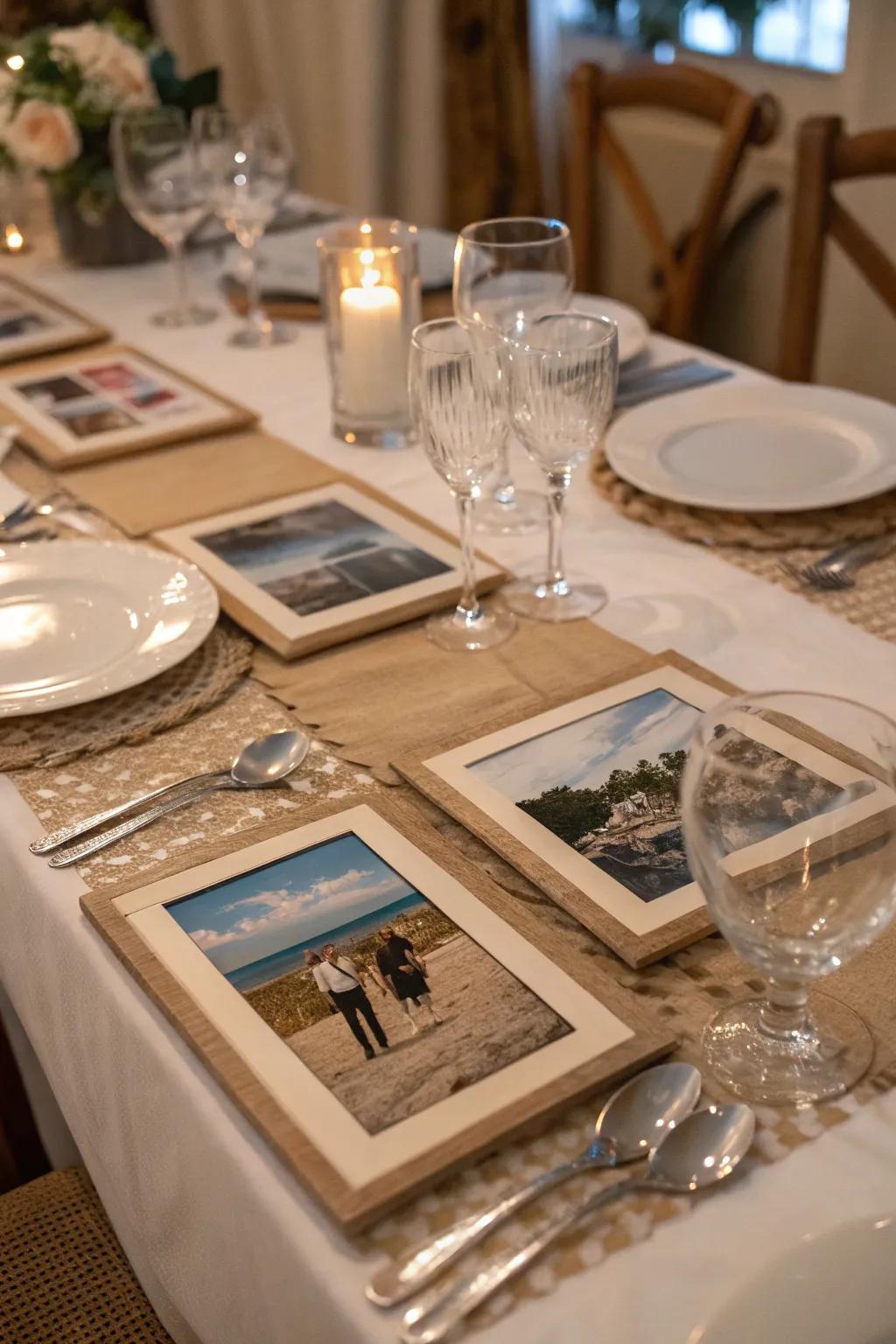 Visual table runner injecting allure into the dining encounter.