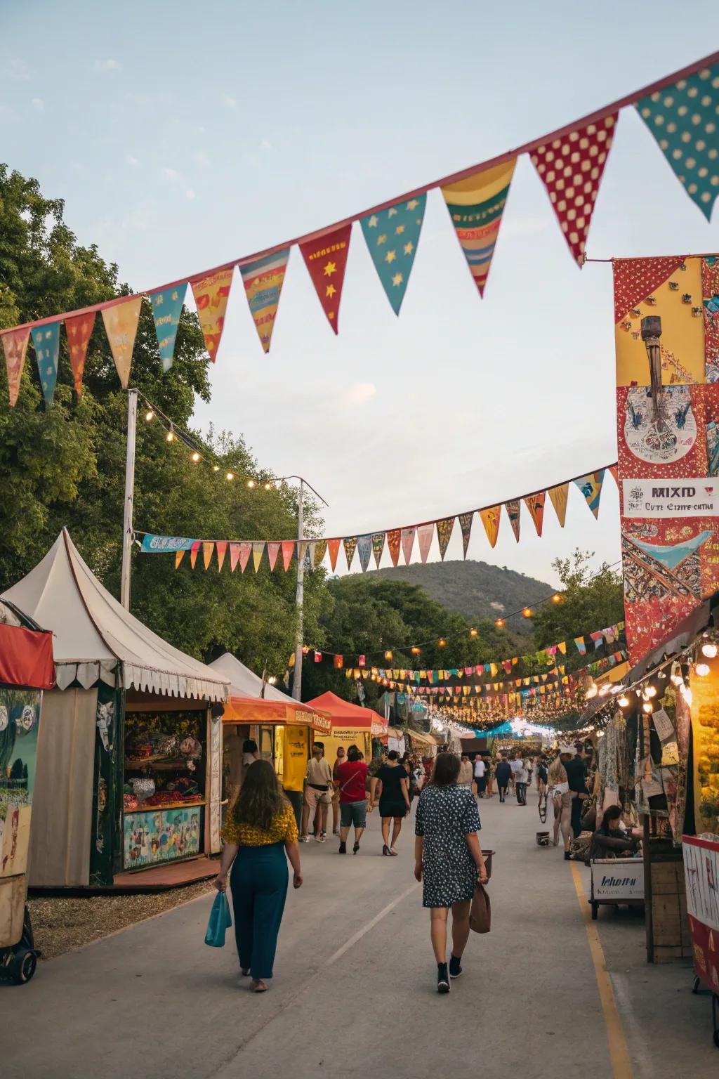 Flags and banners inject a festive, attention-grabbing element into any event.