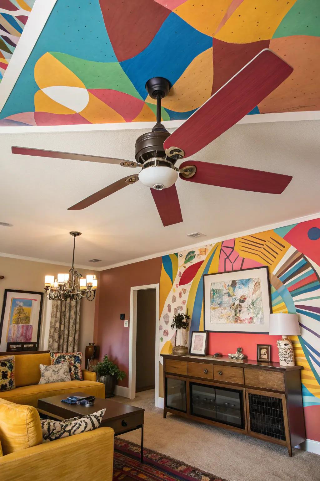 Incorporate artistic flair through an air circulator that works as art.