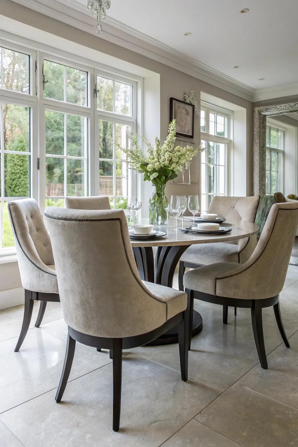 Artificial suede incorporates a sophisticated, edgy appeal.