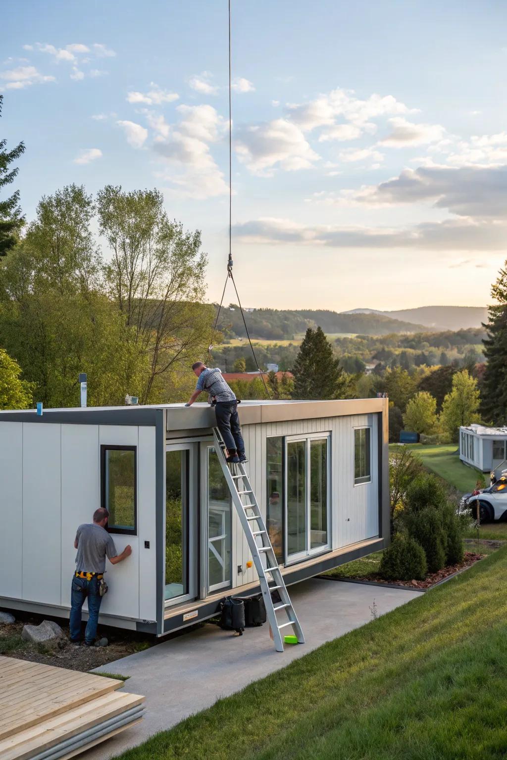 Effective sectional residence offering customizable and stylish living.