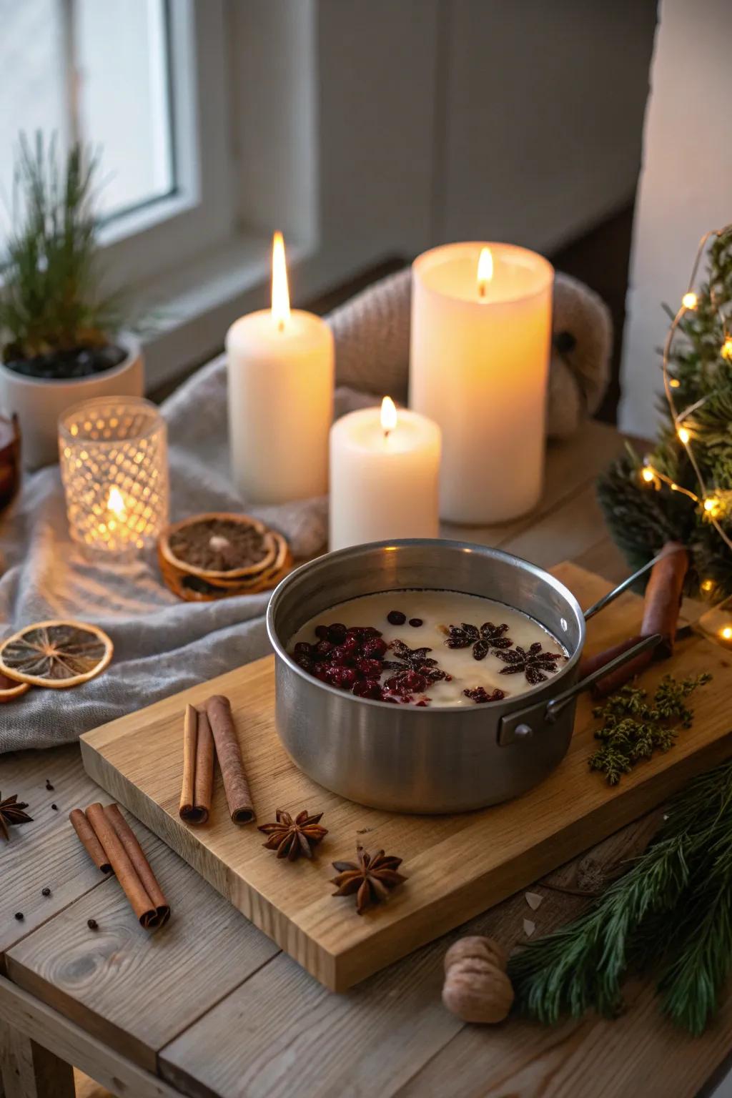 Holiday scents enhancing the festive mood within your house.