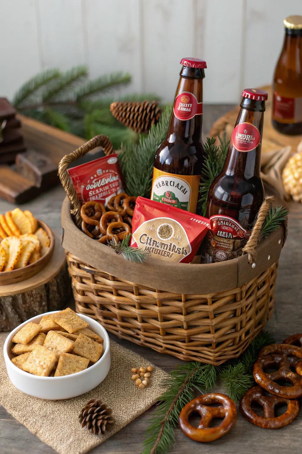 A lager arrangement that pairs beautifully with holiday cheer.