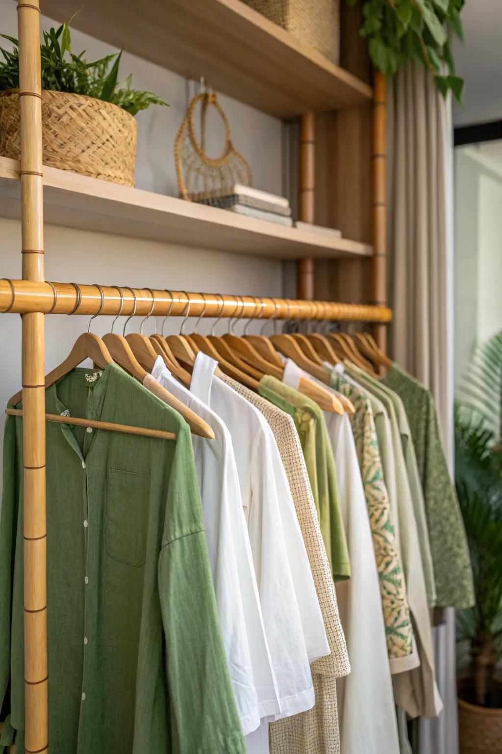 Bamboo rods offer a sustainable, stylish solution that’s as good for the planet as it is for your closet.