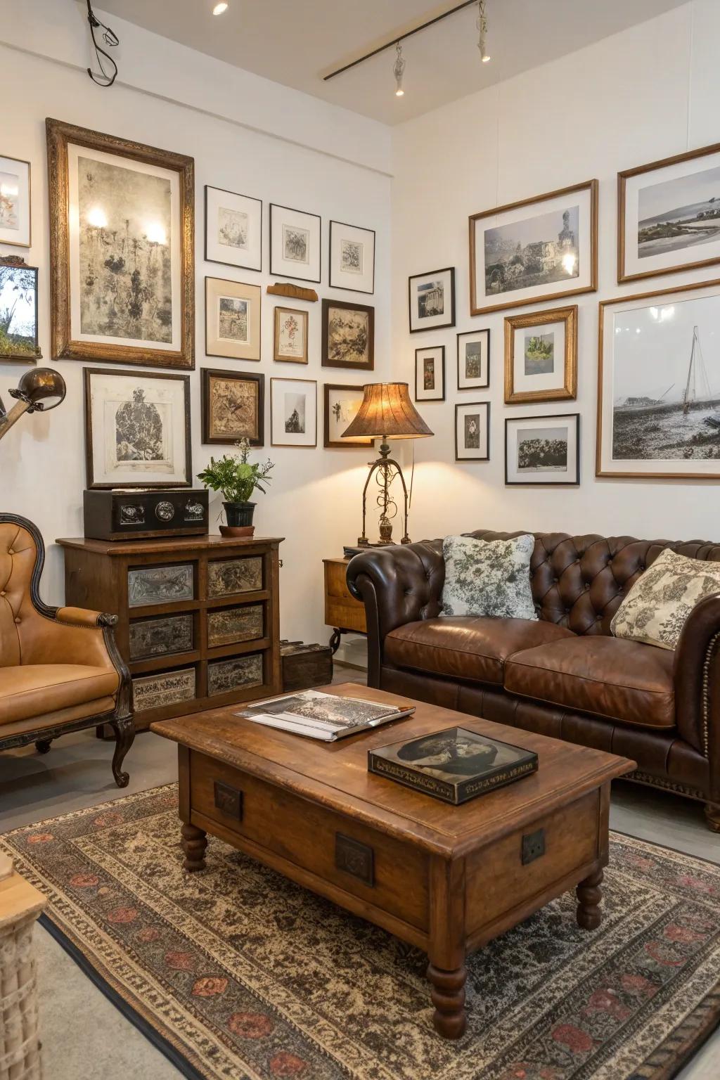 Vintage pieces that add character to a condo