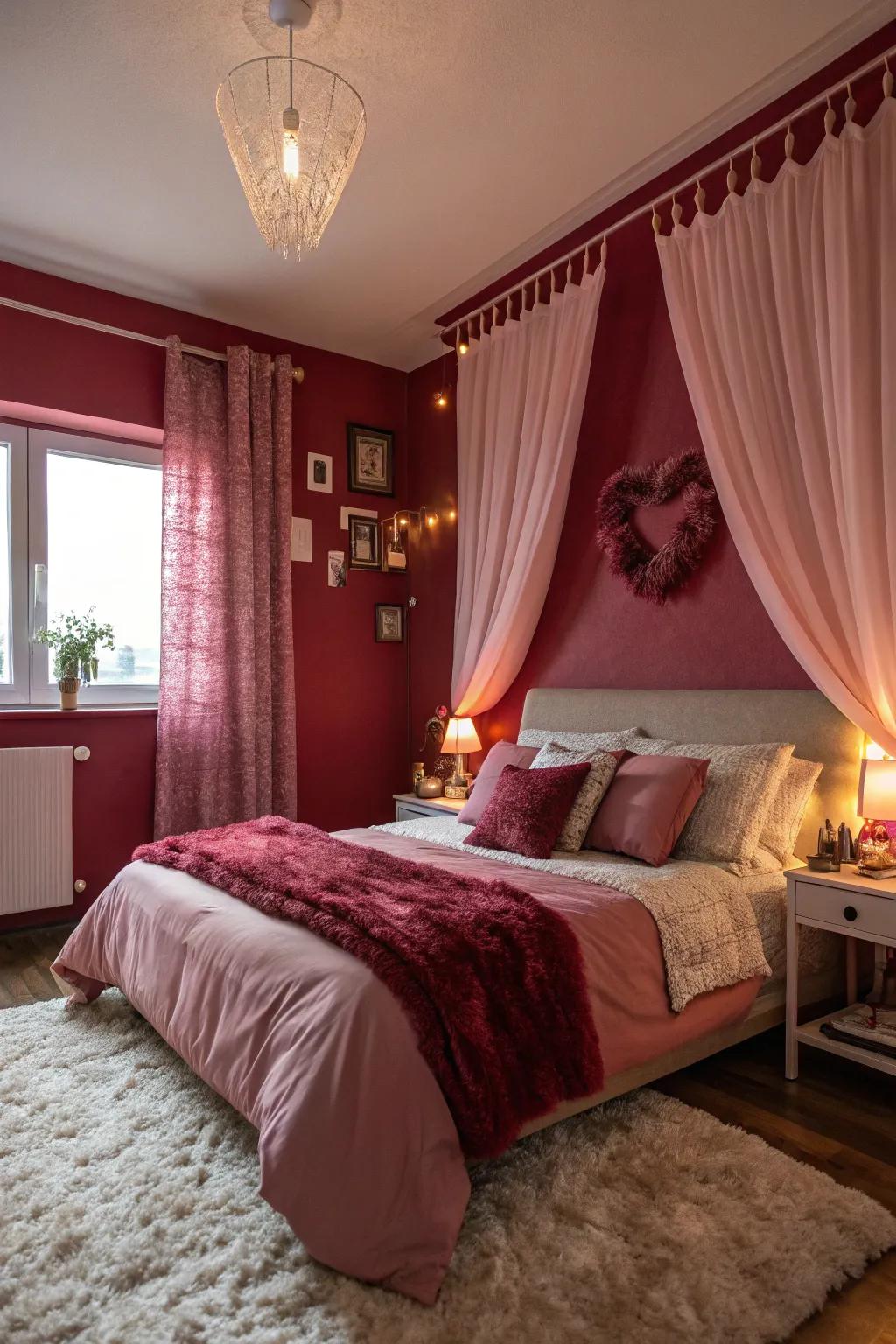 Romantic tones add warmth and intimacy