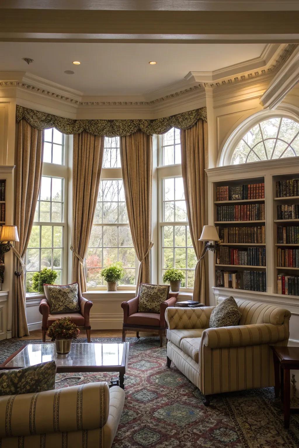 Fasteners add charm and functionality to window designs.