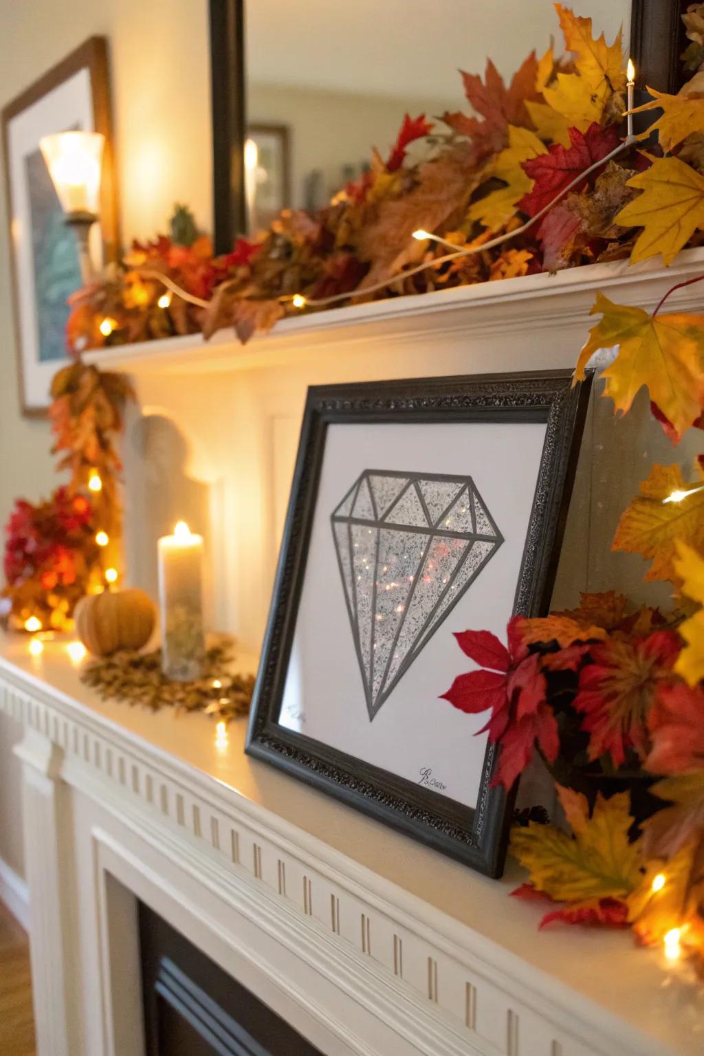 Themed charm using integrated ornamentation.