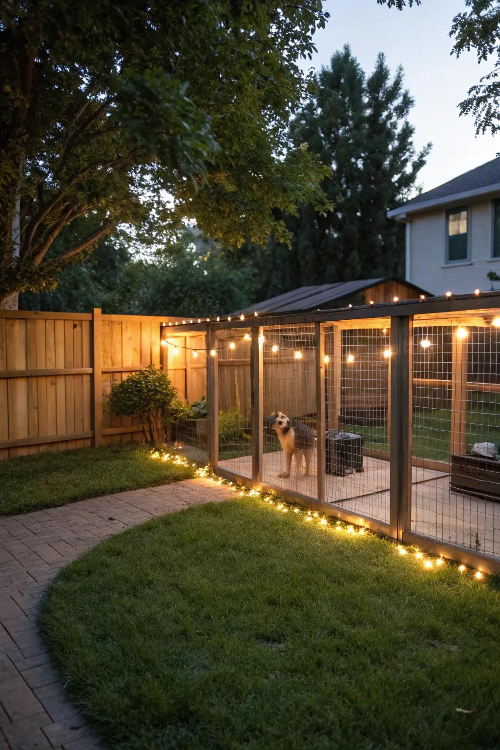 Illumination prolongs the enjoyment into the evening hours.