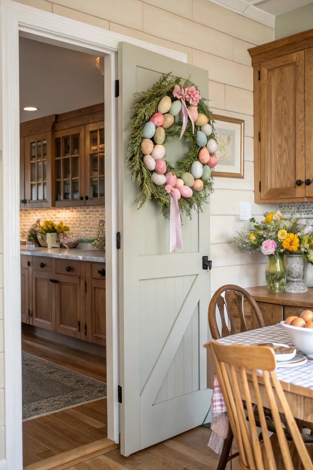 A festoon delivers warmth onto your storage's entry.